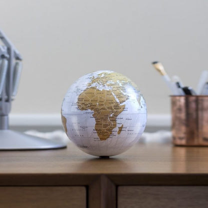 Revolving Globe Yellow White Black - Brand Academy Store