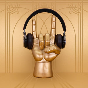 Luckies rock On Headphone Stand Gold