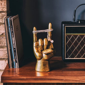 Luckies rock On Headphone Stand Gold