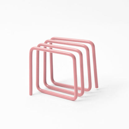 Letter rack in soft pink