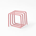Letter rack in soft pink