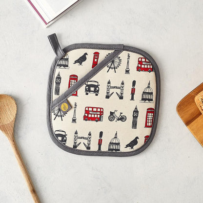 Pot grab with London Icons souvenir gift in cream