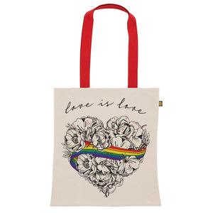 Canvas Bag Love is Love Rainbow Design