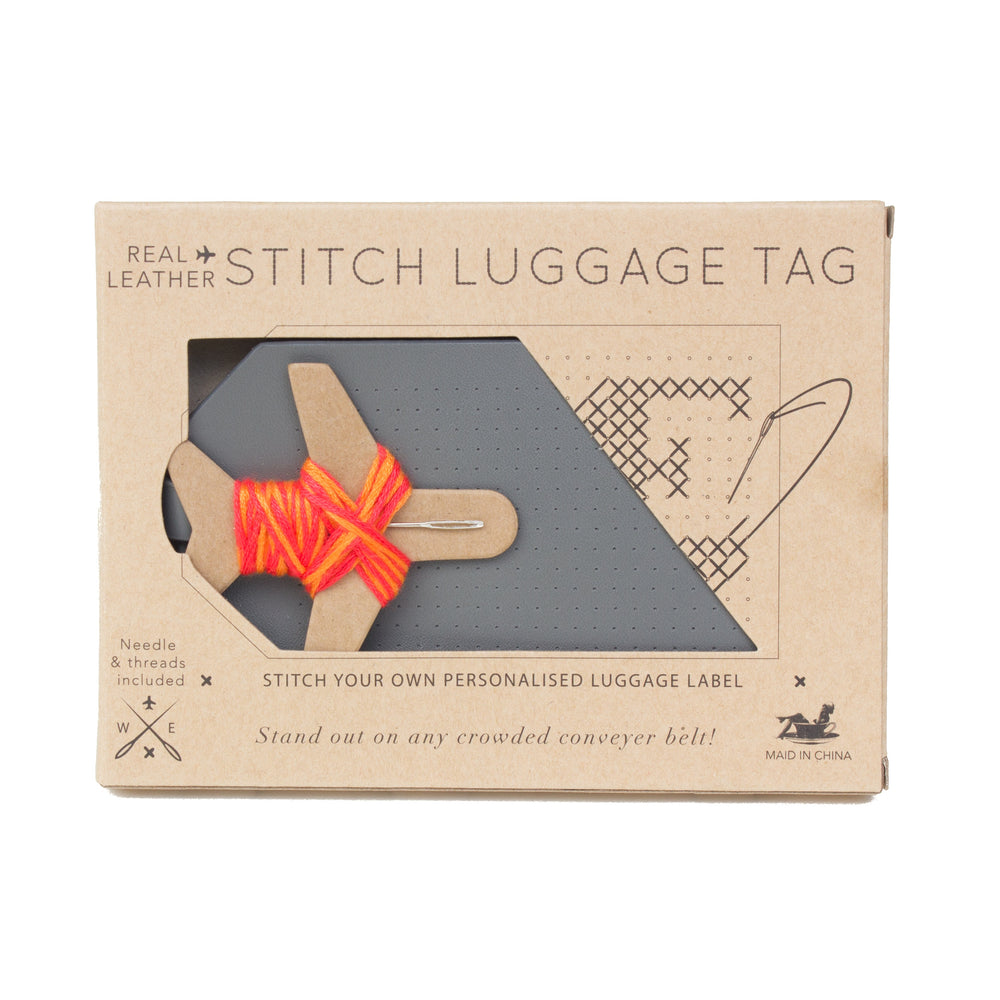 Stitch Luggage tag grey