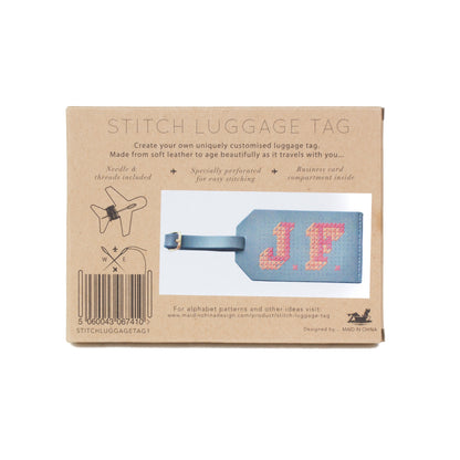 Stitch Luggage tag grey