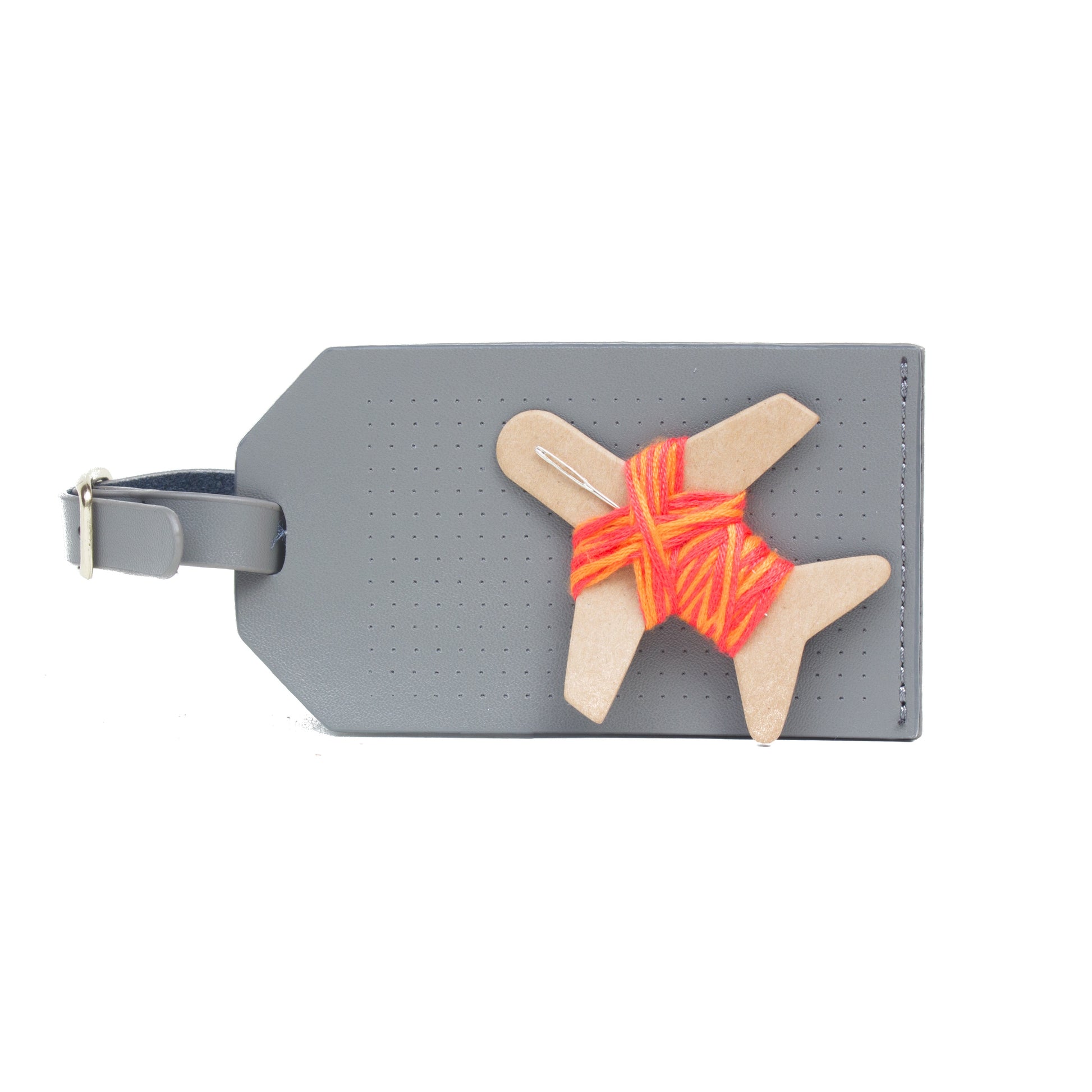 Stitch Luggage tag grey