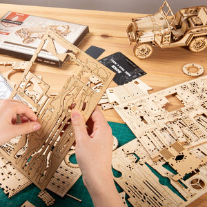 3D Puzzle DIY Mechanical Model 1:18 Army Field Car