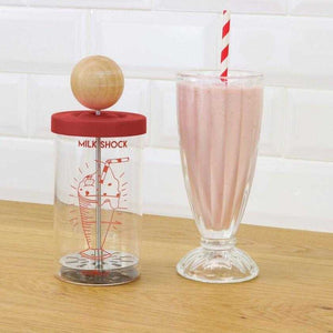 Milkshake Maker Pump and Glasses Retro Cookut