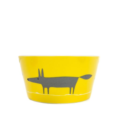 Bowl Mr Fox Yellow Grey Porcelain Scion Living
