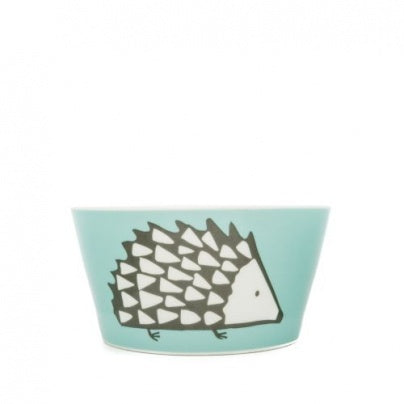 Snack Bowl Spike Hedgehog Blue and White Porcelain