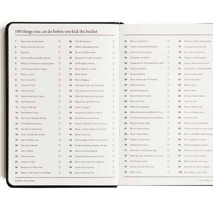 A5 Hardcover notebook with bucket list cities in grey