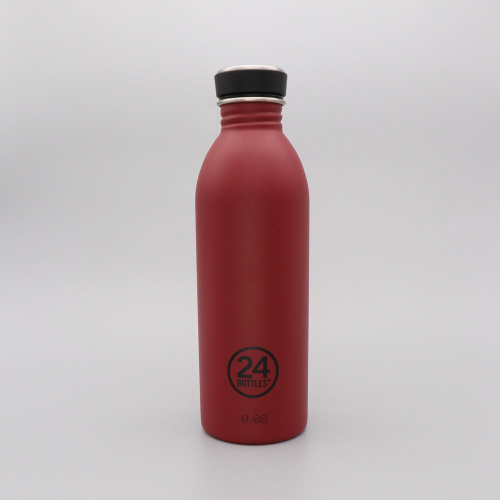 Water Bottle Lightweight 500ml Country Dark Red Stone