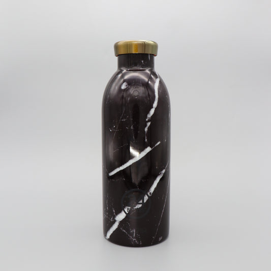 Water Bottle Insulated 500ml Black Marble