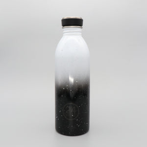 Water Bottle Lightweight 500ml Black and White Eclipse