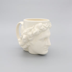 Mug Ceramic Greek Apollo White