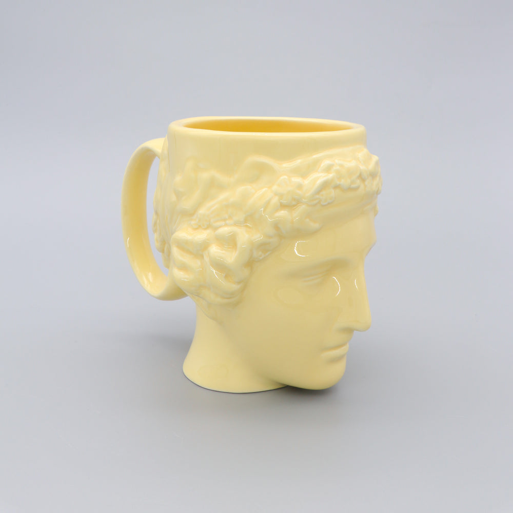 Mug Ceramic Greek Euphrosyne Yellow
