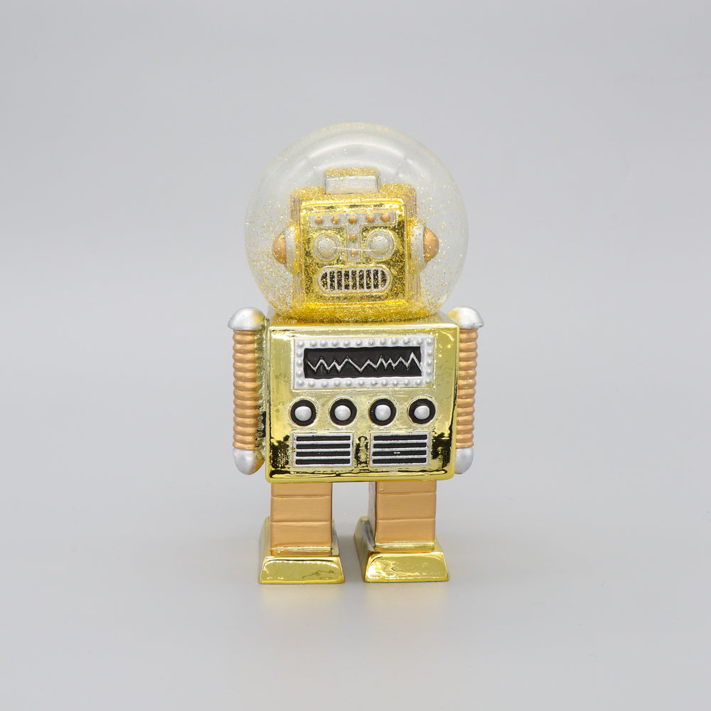 Snowglobe Robot Summer-globe Gold