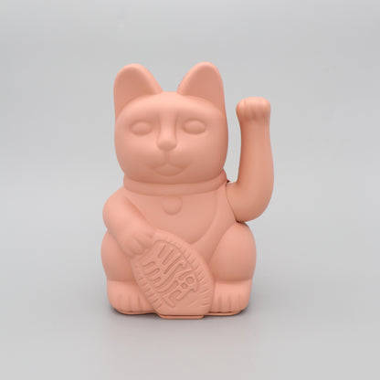 Lucky Cat Waving Arm 'Maneki-Neko' Good Fortune Pink