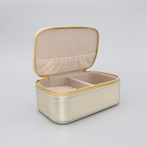 Mini Jewellery Box Faux Leather 'Dream Big' Gold