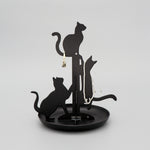 Jewellery Stand Cats Black