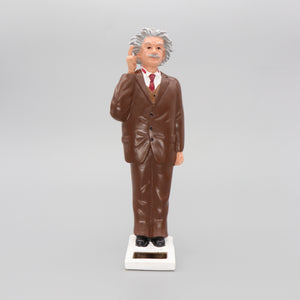 Solar Einstein Figurine Thinking Brown