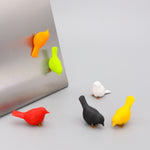 Bird magnets Sparrows set of 6 in multicolour
