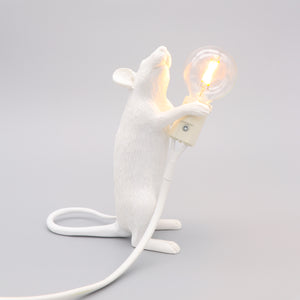 Lamp Mouse Standing Upright Seletti in White