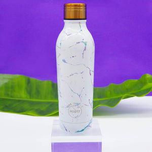 
            
                Load image into Gallery viewer, Water Bottle Insulated Double Walled Leak Proof 500ml in Magic Marble Blue and Purple
            
        