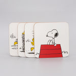 Snoopy Coasters Peanuts Comic Cartoon White