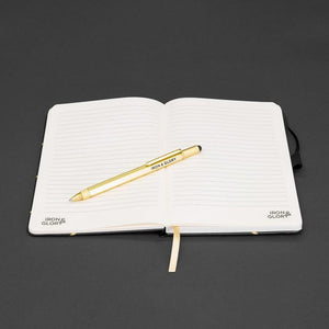 Luxury Notepad with Screwdriver Pen Black Gold 'Make it Happen'