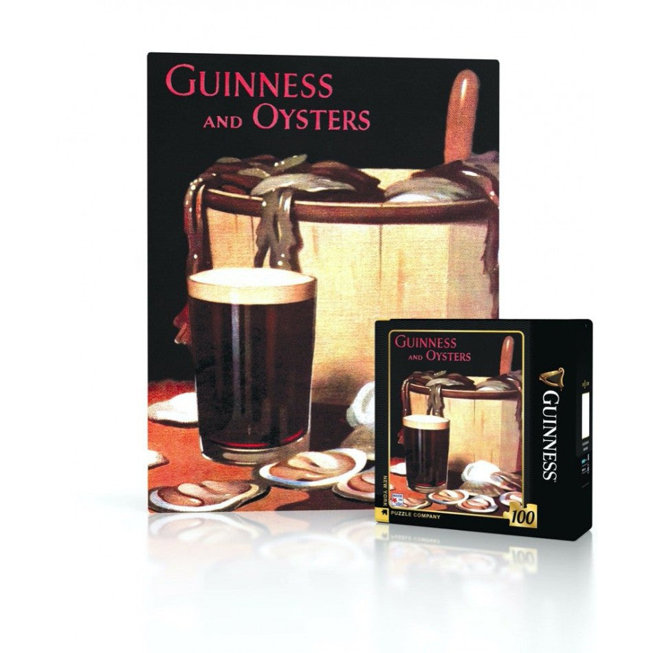 Mini Jigsaw Puzzle Guinness and Oysters 100 Pieces