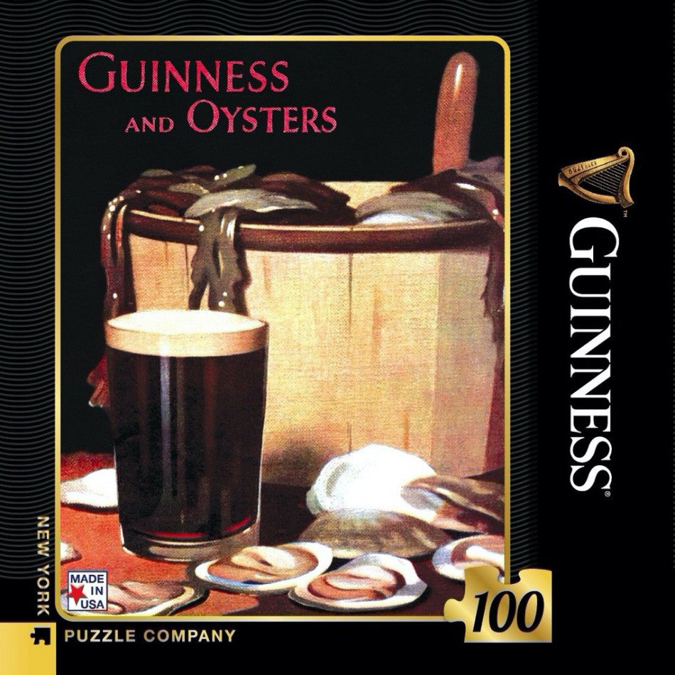 Mini Jigsaw Puzzle Guinness and Oysters 100 Pieces
