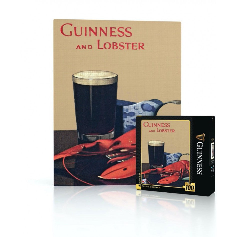 Mini Jigsaw Puzzle Guinness and Lobster 100 Pieces