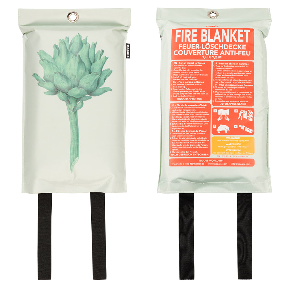 Fire Blanket Artichoke Vegetable Green White