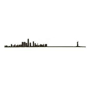 
            
                Load image into Gallery viewer, The Line Wall Art Decoration New York Skyline Large in Black Steel
            
        