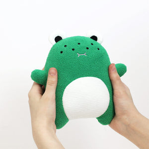 Frog plush soft toy for children 'Ricecharming' in green