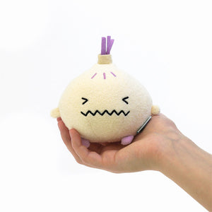 Garlic mini plush soft toy for children 'Ricegarlic' in cream