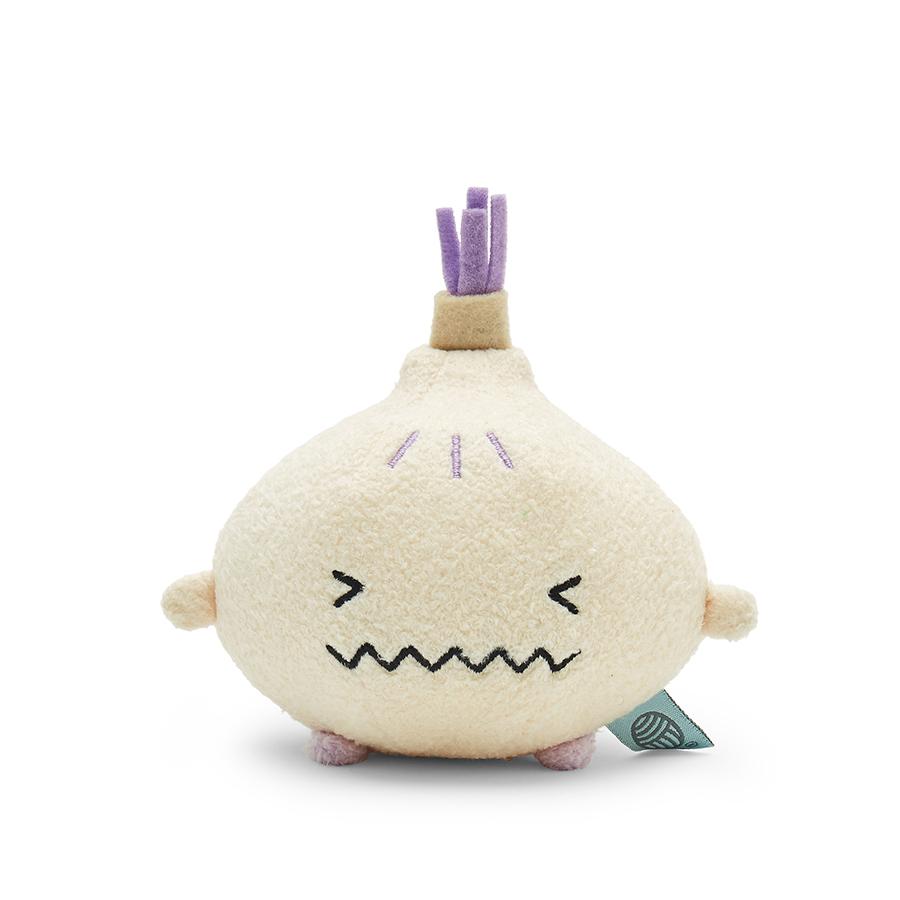 Garlic mini plush soft toy for children 'Ricegarlic' in cream