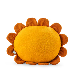 Lion cushion plush soft toy with 'Riceleon' in yellow