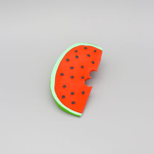 Baby Teether Toy Rubber Watermelon in Red Green