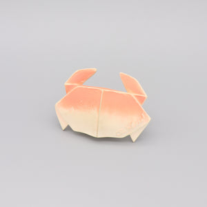 Baby Teether Bath Toy Rubber Crab 'H2Origami' Light Pink