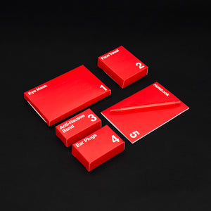 Travel Kit Luckies On Board Silver Red