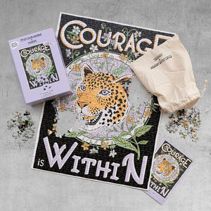 500 Piece Jigsaw Puzzle 'Courage Within' Mindfulness - Print Club London & Luckies