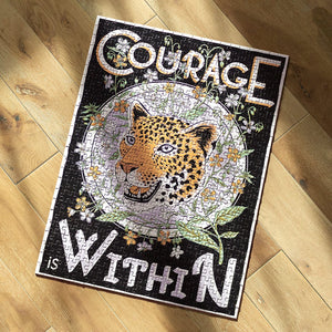 500 Piece Jigsaw Puzzle 'Courage Within' Mindfulness - Print Club London & Luckies