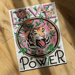 500 Piece Jigsaw Puzzle 'Love is Power' Mindfulness - Print Club London & Luckies