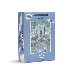 500 Piece Jigsaw Puzzle 'London Paris Brussels' Mindfulness - Print Club London & Luckies