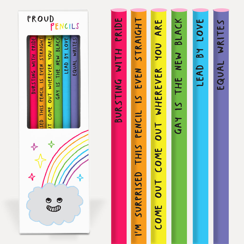 Proud rainbow pencils
