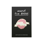 Eat me pin badge