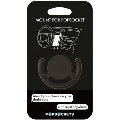 Multi-surface mobile phone mount hands-free PopSockets in black