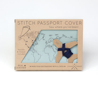 Stitch passport cover in mint